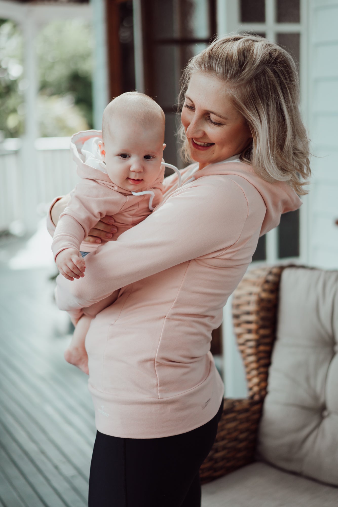 FINAL SALE Weeactive Mini Twinning Hoodie Misty Rose