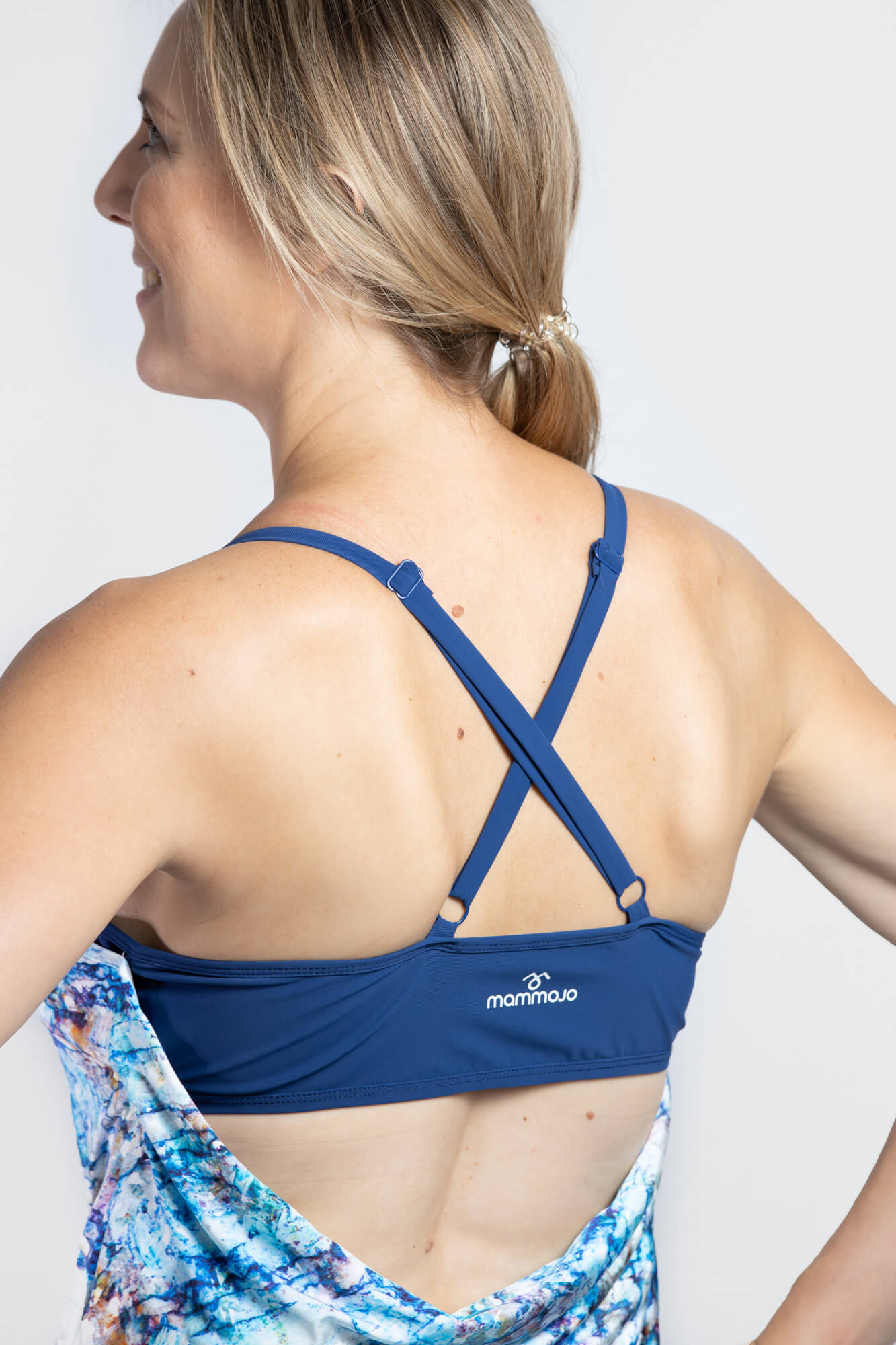 Hannah Breastfeeding Yoga Top Navy - mammojo lactivewear