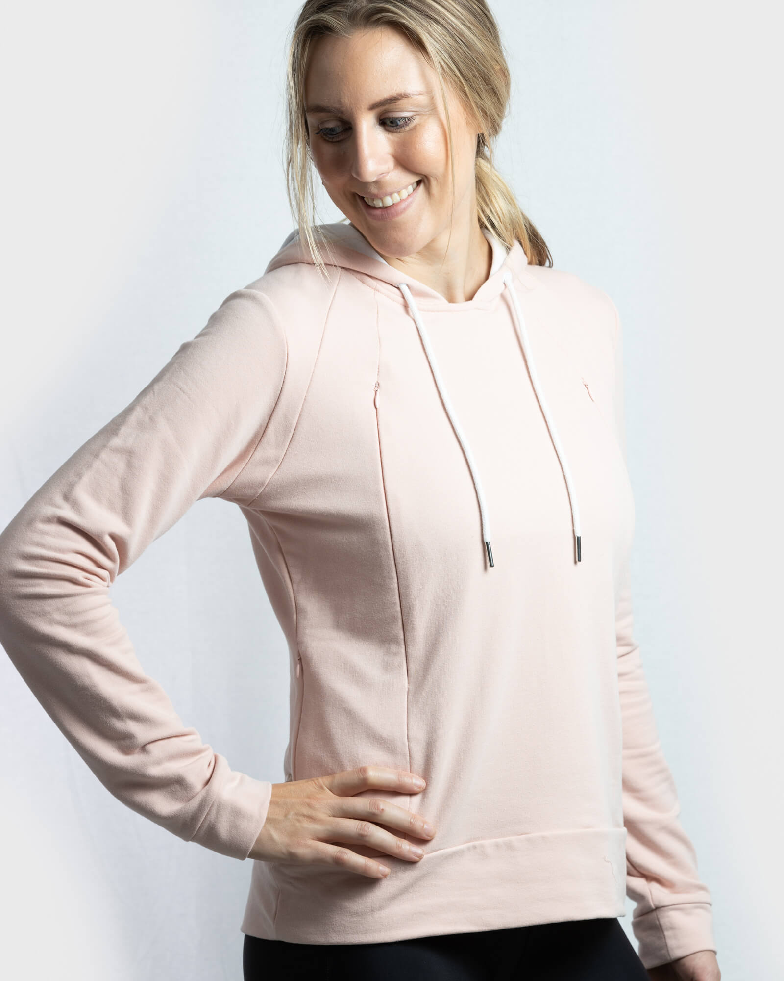 Signature Breastfeeding Hoodie Misty Rose Mammojo