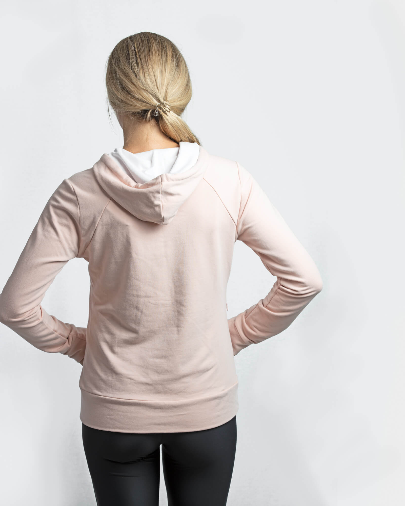 Signature Breastfeeding Hoodie Misty Rose - mammojo lactivewear