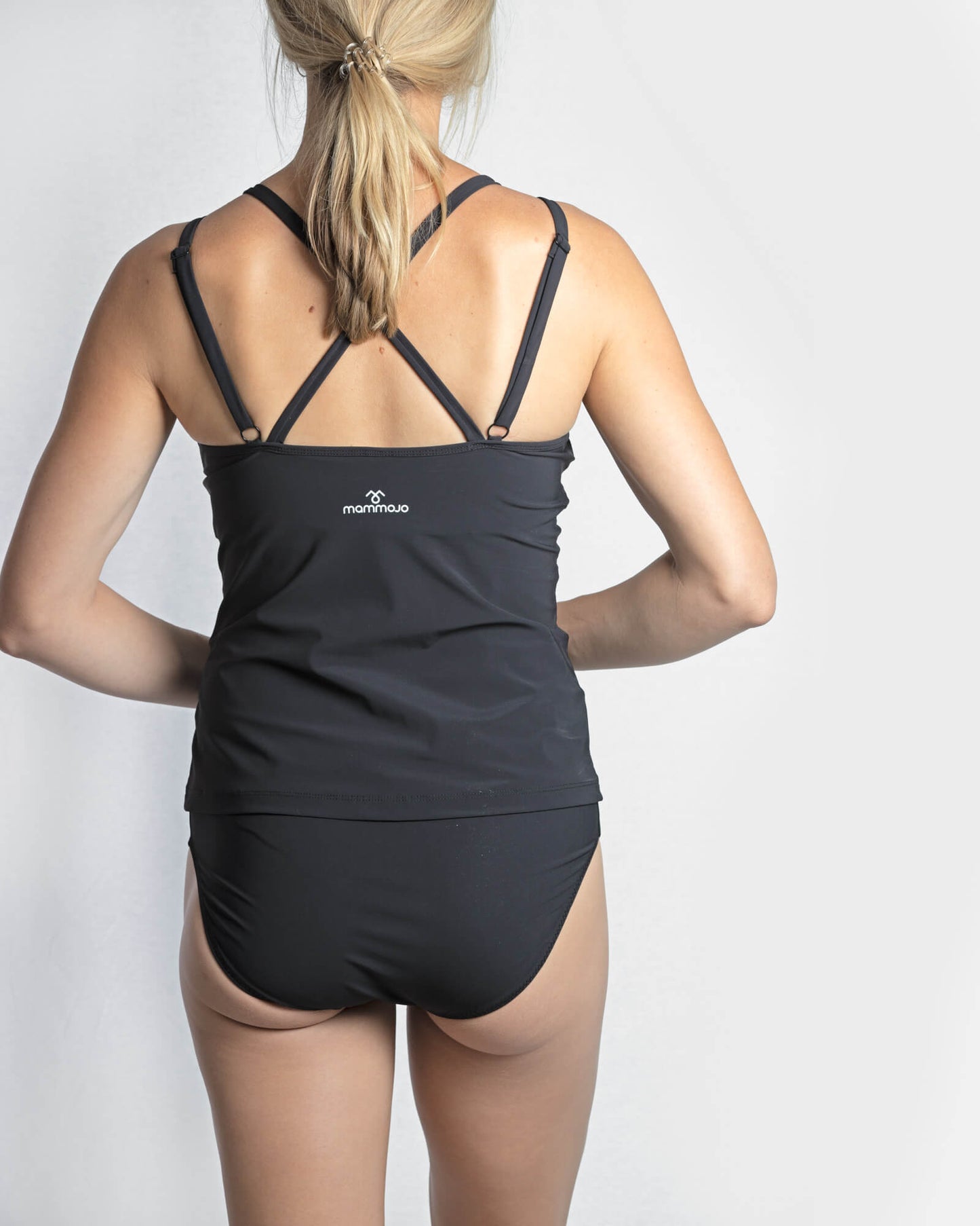 Signature Breastfeeding Swimsuit Tankini Black - mammojo lactivewear