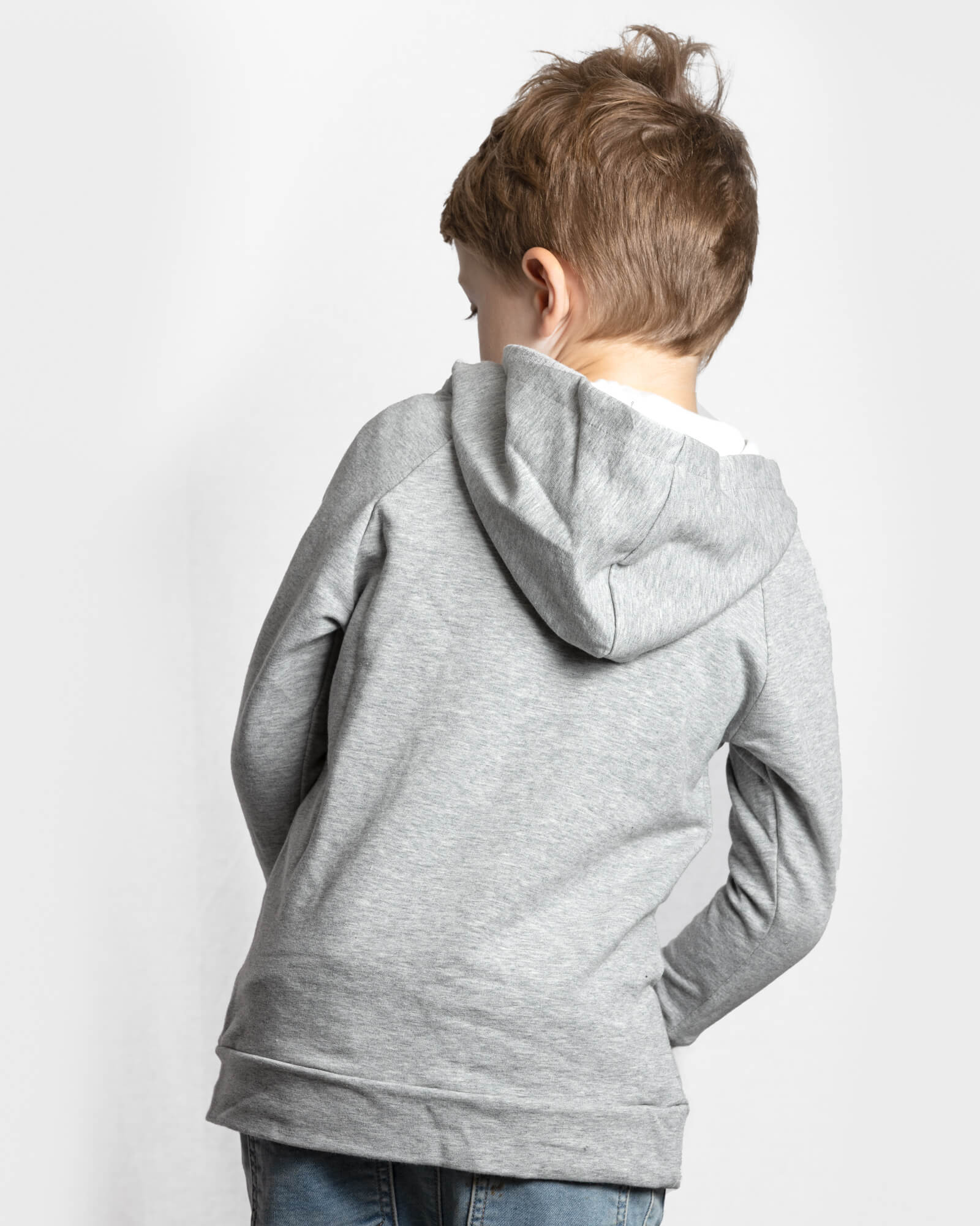 Weeactive Mini Twinning Hoodie Grey Marle - mammojo lactivewear