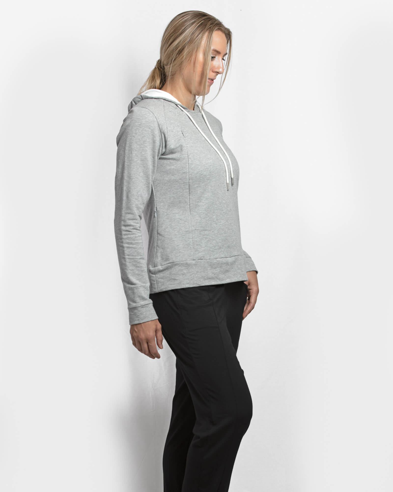 SALE Signature Breastfeeding Hoodie Grey Marle Mammojo