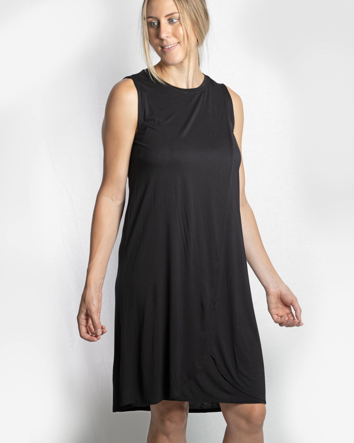FINAL SALE Jessica Cross Over dress - Black